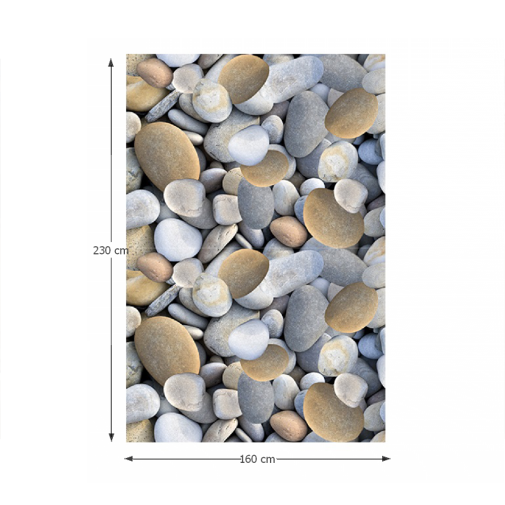 Covor 160x230 cm, model pietre, multicolor, BESS, 0000203391
