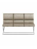 Sofa MARCUS bej/Crom, cu tapiterie din catifea, stil modern, ATR